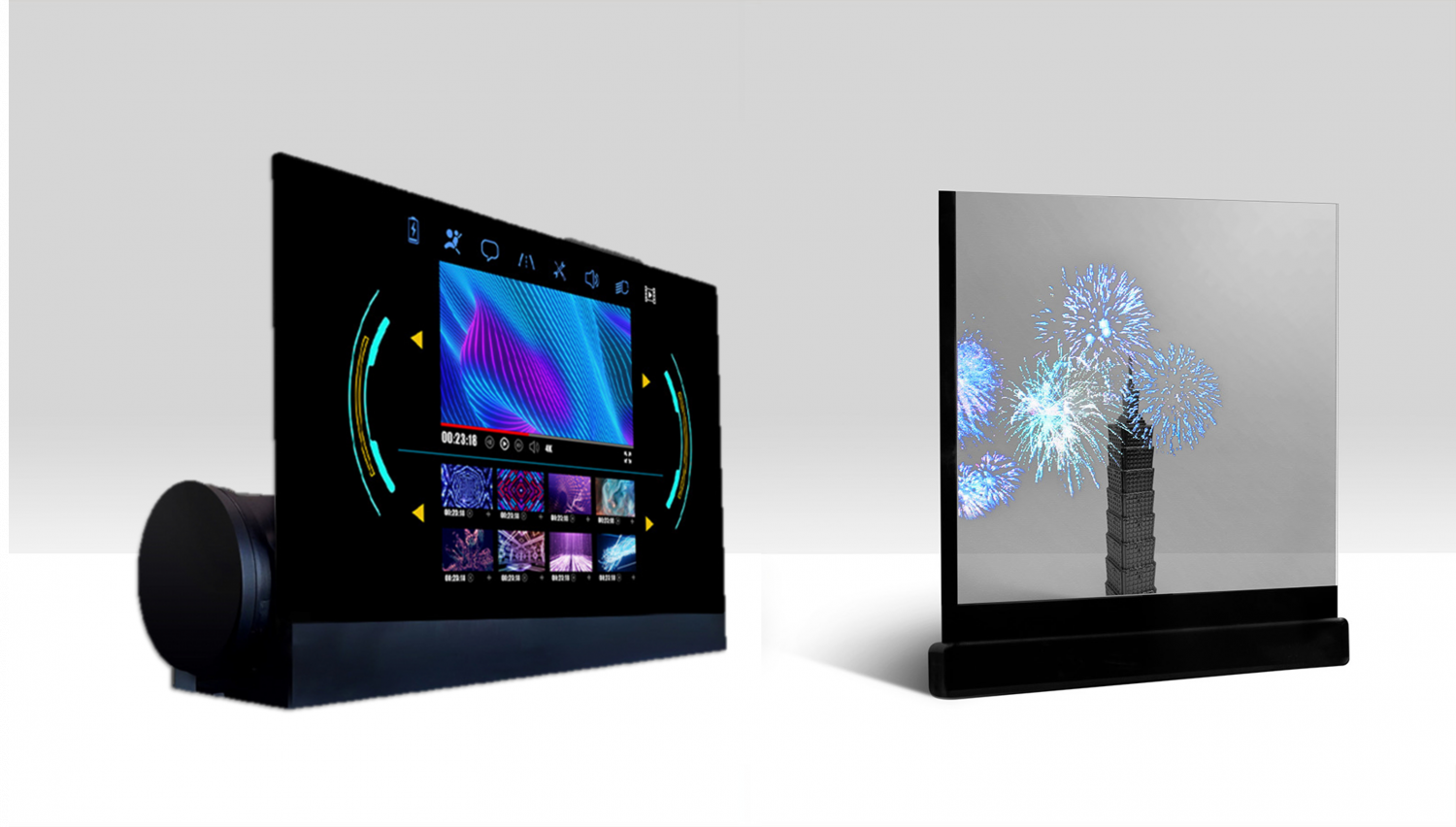 可卷式、折迭性、高透明